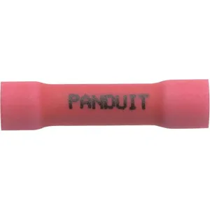 PANDUIT BSV18X-LY Butt Splice Connector Red 1.030 Inch PK50 | AH8XVR 39AY31