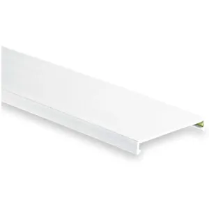 PANDUIT C1WH6-F Wire Duct Cover Flush White 1.26w x 0.35d | AC8YZF 3EYE4