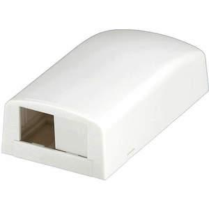 PANDUIT CBX2IW-AY Surface Mount Box Mini Com 2port Off White | AE7QDC 5ZWA0