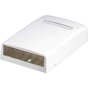 PANDUIT CBX4WH-AY Surface Mount Box Mini Com 4 Port White | AE7QDH 5ZWA5