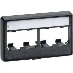 PANDUIT CFFPL4BL Faceplate Furniture 4ports Black | AE7QDJ 5ZWA6