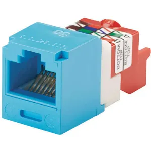 PANDUIT CJ5E88TBU Jack Mini Com Cat 5e Blue | AE7NJG 5ZNU3