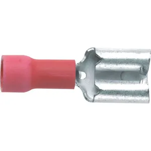 PANDUIT DV18-250B-CY Female Disconnect Vinyl 0.81 Inch PK100 | AH8XXT 39AY78