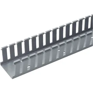 PANDUIT G1X4LG6 Wire Duct Wide Slot Gray 1.26 W x 4 D | AC9DNL 3FVL4