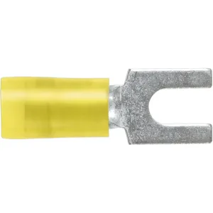 PANDUIT PN10-14F-L Fork Terminal Standard 1/4 Inch Stud Yellow PK50 | AH8YAT 39AZ49