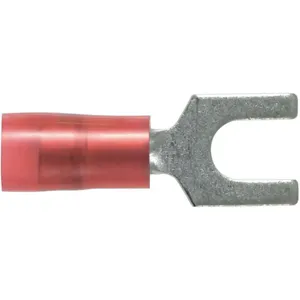 PANDUIT PN18-6F-C Fork Terminal Standard #6 Stud Red PK100 | AH8YBZ 39AZ78