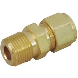 PARKER 2MSC2N-B Compression Fitting, Two Ferrule Compression, 1/8 Inch Size, Brass | AF7GLY 20YX90