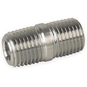 PARKER 6-6 MCN-SS Close Nipple 3/8 Inch Threaded 316 Stainless Steel | AA9HMJ 1DFX3