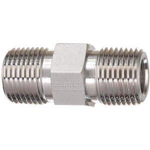 PARKER 8-8 MHN-SS Hex Nipple, 1/2 Inch Pipe Size, 7/8 Inch Hex Size, 6600 psi | AA9HPJ 1DGA4
