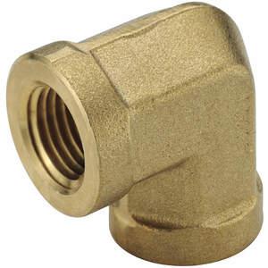 PARKER 1200P-4-4 Pipe Fitting, 1/4 Inch Thread Size, Brass | AA6HKG 13Y885