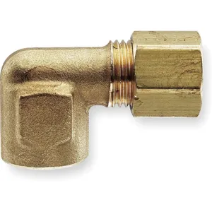 PARKER 170C-6-6 90 Deg Elbow, 3/8 Inch Outside Diameter, Brass | AC2YMF 2P247