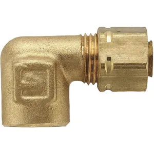 PARKER 170CA-6-6 90 Deg Elbow, 3/8 Inch Outside Diameter, Brass | AE9QDU 6LG21