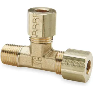 PARKER 171C-4-2 Run Tee, 1/4 Inch Outside Diameter, Brass | AB3TVQ 1VDJ7