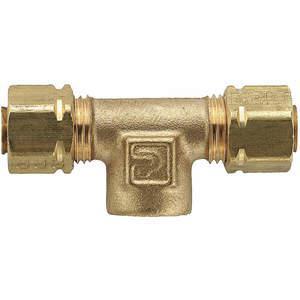 PARKER 177CA-4-2 Branch Tee, 1/4 Inch Outside Diameter, Brass | AE9QEF 6LG38