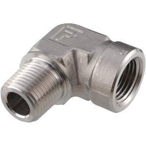 PARKER 2-2 SE-SS Street Elbow 90 Degree Stainless Steel NPT 1/8 | AE6QQZ 5UNJ0