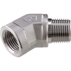 PARKER 4-4 SVE-SS Street Elbow 45 Degree Stainless Steel Npt | AE6QRB 5UNJ2