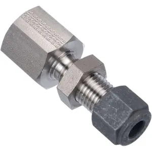 PARKER 4-4 GH2BZ-SS Bulkhead Connector Stainless Steel CPI x F 1/4 inch | AF7GUK 20YZ44