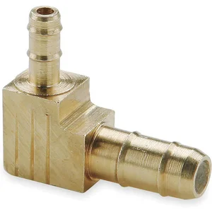 PARKER 225-4-5/32 Hose Barb Fitting, 90 Deg Elbow, 1/4 Inch Outside Diameter, Brass | AB9ZAF 2GUG7