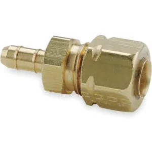 PARKER 22CA-4-4 Hose Barb Fitting, Union, 1/4 Inch Outside Diameter, Brass | AB9ZBB 2GUJ8