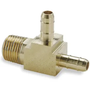 PARKER 231-6-2 Hose Barb Fitting, Run Tee, 3/8 Inch Outside Diameter, Brass | AB9ZBH 2GUK5