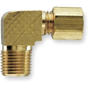PARKER 169C-6-8 90 Deg Elbow, 3/8 Inch Outside Diameter, Brass | AC2YMM 2P253