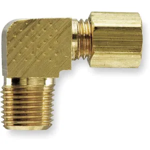 PARKER 169C-8-6 90 Deg Elbow, 1/2 Inch Outside Diameter, Brass | AC2YMN 2P254