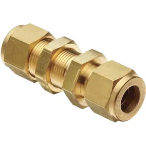 PARKER 2BC2-B Bulkhead Connector Brass A-LOK x M 1/8 Inch | AF7GLM 20YX80