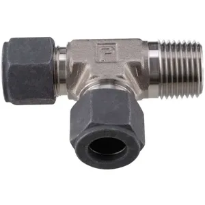 PARKER 4-4-4 RBZ-SS Compression Fitting, Single Ferrule Compression, 1/4 Inch Size, SS | AE7FFP 5XPA1