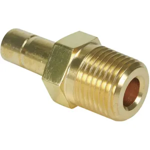 PARKER 4MA4N-B Adapter Brass M x Tube 1/4 Inch | AD7AHW 4CXW8 / 4MA4N-B-GR