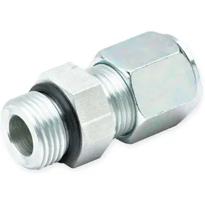 PARKER 4-5 F5BU-S Tube Fitting, Straight, 1/4 Inch Outside Diameter, Flareless, Steel | AA9HEE 1DCU7