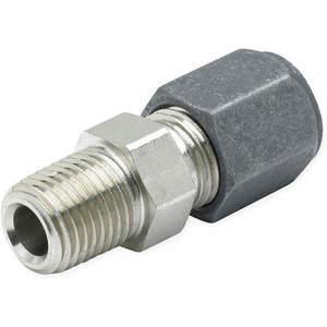 PARKER 6 FBU-S Tube Fitting, Straight, 3/8 Inch Outside Diameter, Flareless, Steel | AA9HCZ 1DCL5