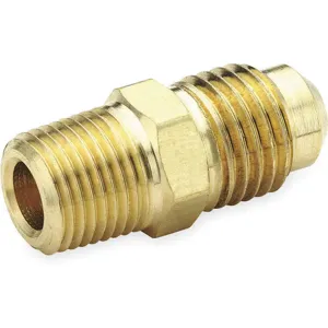 PARKER 48F-4-4 Male Connector, 1/4 Inch Outside Diameter, Brass | AC2YJL 2P179