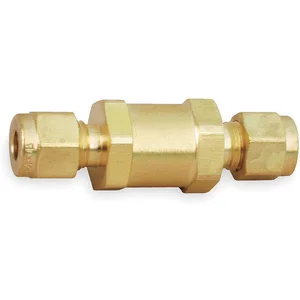 PARKER 4Z-C4L-10-BN-B Check Valve, 1/4 Inch Connection Size, Brass | AB3AWM 1RBF3