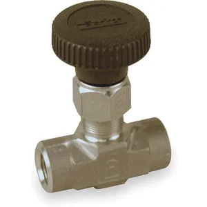 PARKER 4F-V6LN-SS-GR Needle Valve Straight 316 Stainless Steel 1/4 Inch | AC2JCJ 2KLC3 / 4F-V6LN-SS