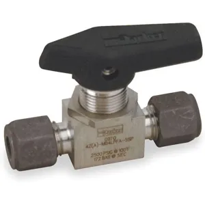 PARKER 4Z-MB4LPFA-SSP Stainless Steel Ball Valve Compression x Compression 1/4 In | AB3YWM 1WBL7