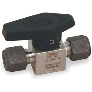 PARKER 8Z-PR6-VT-SS Ball Valve, 1/2 Inch Size, SS | AB3AVU 1RBC3