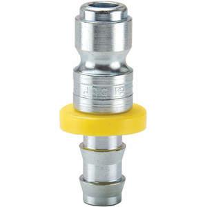 PARKER 8CP Nipple, 1/4 Inch Size, Push-Lok hose barb, Air Hose, Steel | AC4WDE 30N389