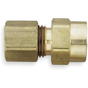 PARKER 66C-8-6 Connector, 1/2 Inch Outside Diameter, Brass | AC2YLQ 2P233