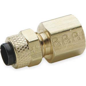 PARKER 66P-8-6 Connector, 1/2 Inch Outside Diameter, Brass | AB3WWE 1VPD4