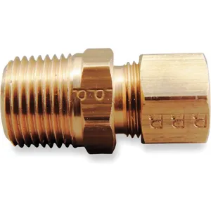 PARKER 68C-6-8 Connector, 3/8 Inch Outside Diameter, Brass | AC2YLZ 2P241