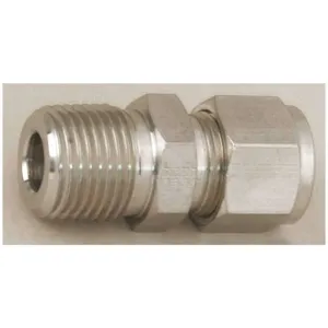 PARKER 6MSC4N-S Compression Fitting, Two Ferrule Compression, 3/8 Inch Size, Steel | AB4CJF 1WVR4