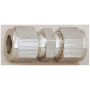 PARKER 6SC6-S Compression Fitting, Two Ferrule Compression, 3/8 Inch Size, Steel | AB4CKA 1WVX1