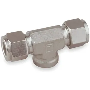 PARKER 8FBT6N-316-GR Branch Tee 316 Stainless Steel Compression x F 1/2in x 3/8in | AC2JAQ 2KKW8 / 8FBT6N-316