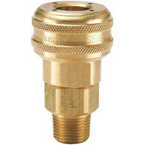 PARKER B38J Quick Coupling, 1 Inch Thread Size, Brass | AC4VVW 30N219