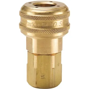 PARKER B37G Quick Coupling, 3/4 Inch Thread Size, Brass | AC4VVR 30N215