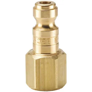 PARKER B3C Nipple, 1/4 Inch Body Size, 1/4-18 Inch Thread Size, Brass | AC4WDJ 30N393