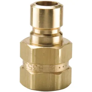 PARKER BPN252F Nipple, 1/4 Inch Body Size, 1/4-18 Inch Thread Size, Brass | AG6UBT 48C214