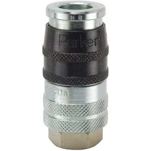 PARKER EZ-371-8FP Quick Coupling, 3/8 Inch NPTF, Steel | AC4WAT 30N332