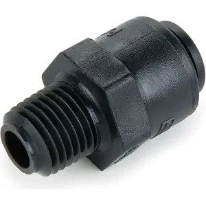 PARKER FB6MCVC4-HBLK-05 Check Valve, Push-to-Connect, 5 psi Cracking Pressure, Kynar | AA8MJX 19D107