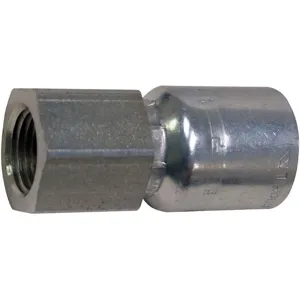 PARKER 10243-4-4 Hydraulic Hose Fitting Straight, 1/4 Inch Internal Diameter, Steel | AB6DVB 21A805